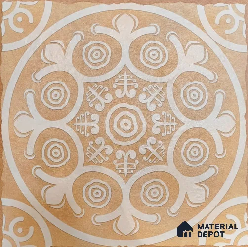 TL 05755 B Golden Highlighter 398x398 mm Matte Finish Vitrified Parking Tile -12 mm (Random Design)